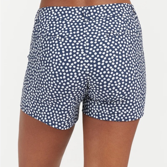 NWT! SPANX 6” Sunshine Shorts painted dot, sizes L (green)&XL (navy) 50213 $78 - Picture 2 of 11